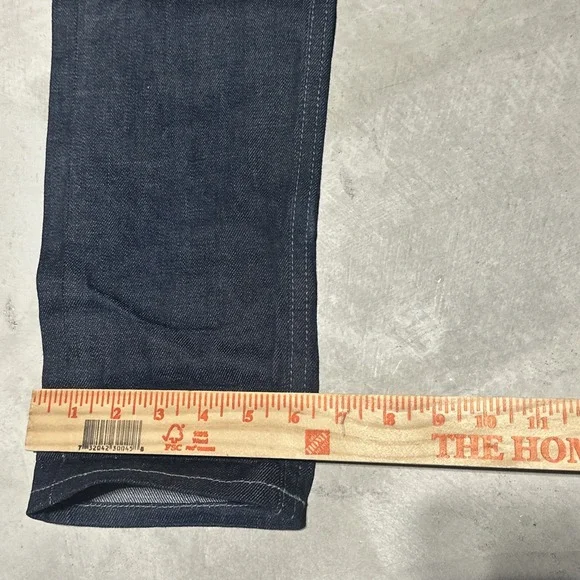 FNL Denim Selvedge Jeans Dark Wash SZ 34x34 Slim Skinny USA Made No. 29